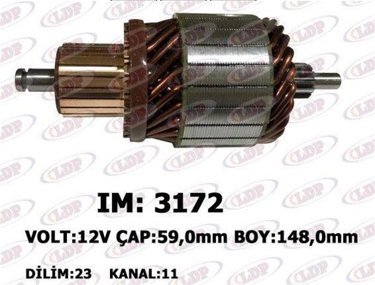 Marş Kollektörü 12v Vw Touareg-audi-- Vw Touareg Audı Q7 3.0 Tdı Porsche Cayenne Dizel Boy:148 Cap:59 Im3172 | Martek Im3172