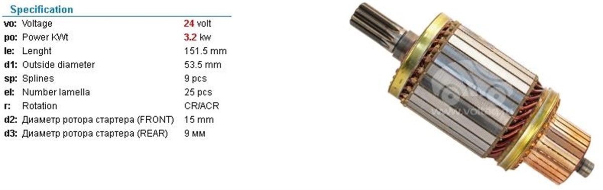 Marş Kollektörü 24v Canter Em Am6138 | Unıp Am6138