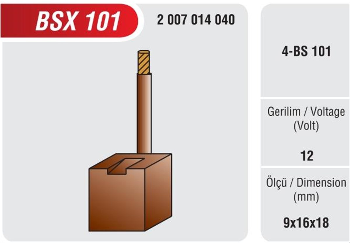 Marş Kömürleri Bsx101 Mega | Mega Bsx101