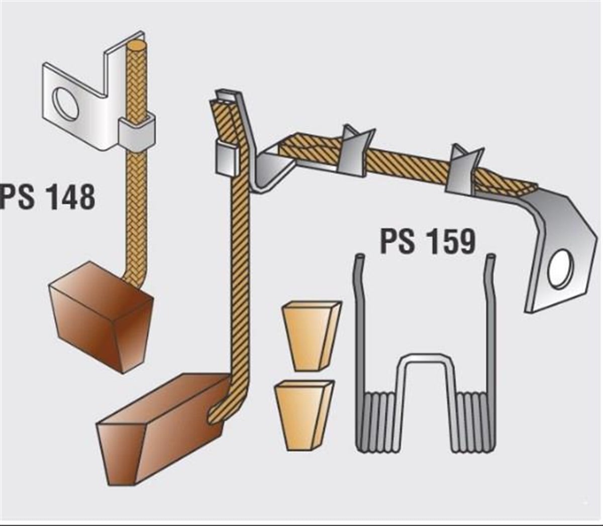 Marş Kömürü 12v Opel Renault | Mega Psx148-159