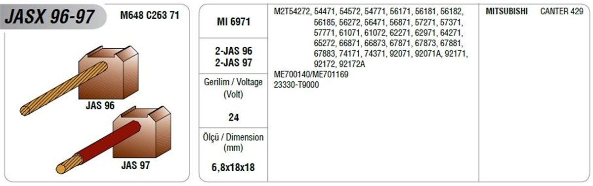 Marş Kömürü-l200 H100-em Canter Kömür-jasx 96-97--98-99k | Mega Jasx96/97k