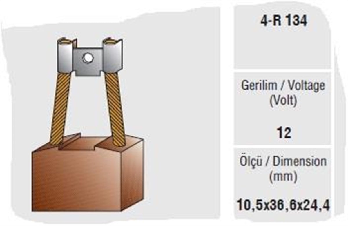 Marş Kömürü Tk 12v 50mt Bmc Fatih Kamyon Rx 124 | Mega Rx124