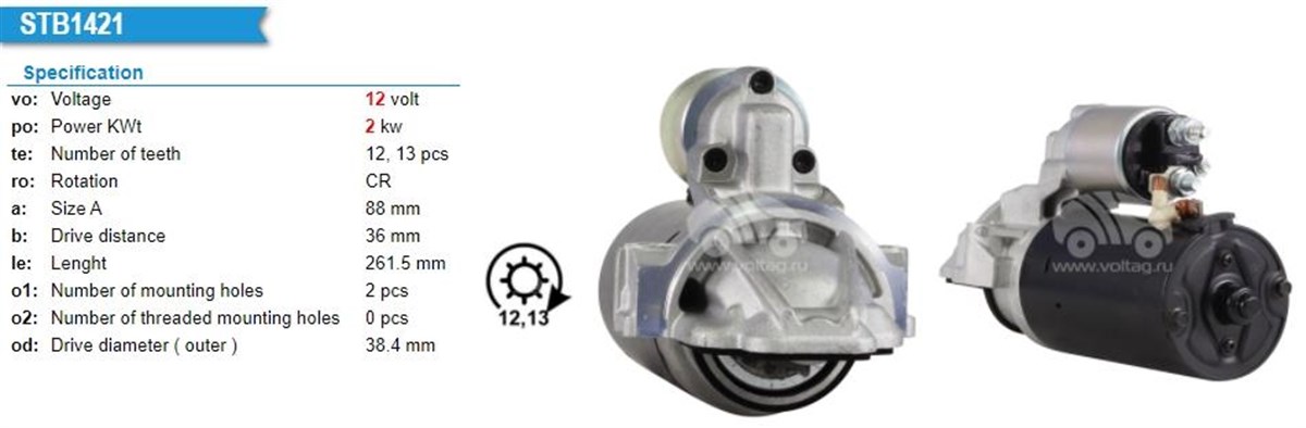Marş Motoru 12v 12diş Ford Transit V347 Boxer Jumper Puma Ducato 438360 Ts22-57 Ts2257 | Valeo 438360