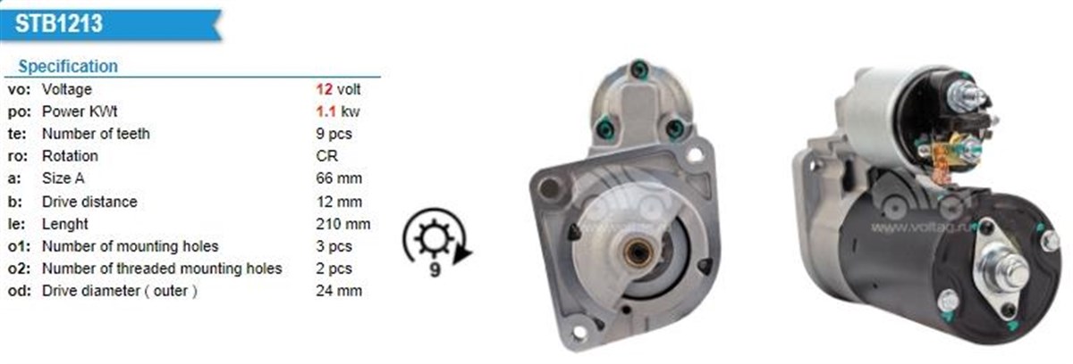 Marş Motoru 12v 9diş Fiat Albea Marea Siena Bravo Lancıa Dogan Slx Uyumlu | Bosch 0001107111