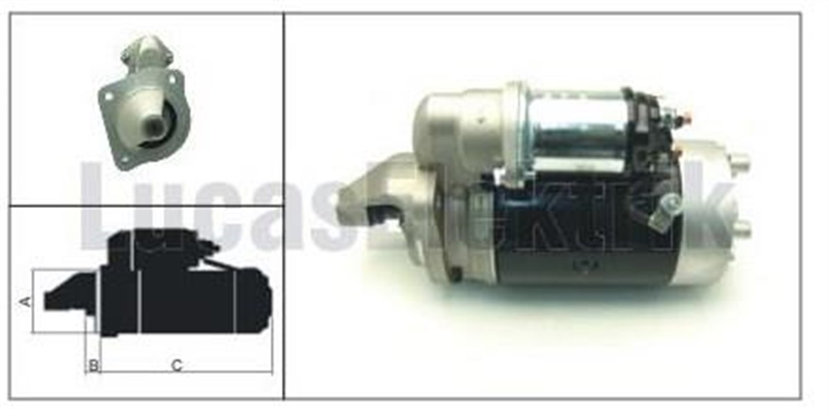 Marş Motoru 24v 10diş As 26 200 Kamyon Perkins Motorlu Tekne | Lucas 61924032