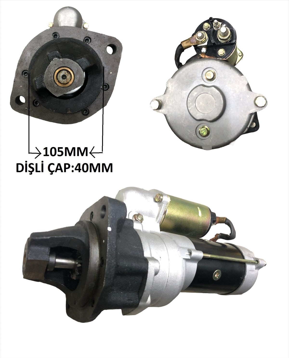 Marş Motoru 24v 11diş Isuzu Kawasakı Komatsu 2 Kulak Komatsu Pc200- Komatsu Pc100 Pc200 Pc220 Pw100 Pw150 Pw 200 Gd305 Gd355 Gd | Bypart Umm3087