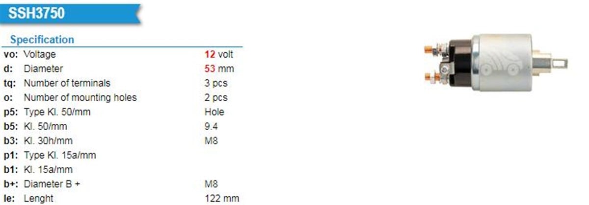Marş Otomatiği 12v Bmc Nıssan Levent Td 24-25-27 | Ith Moshı1981