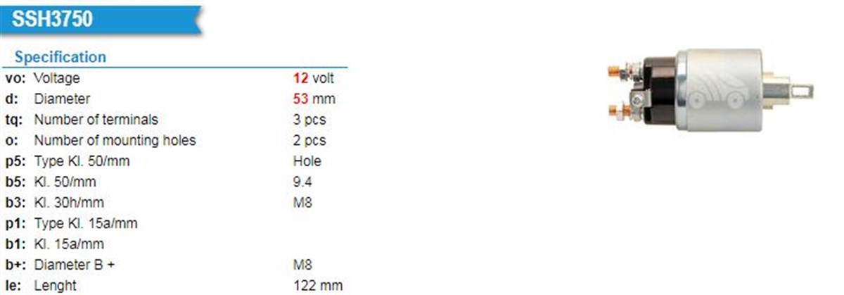 Marş Otomatiği 12v Bmc Nıssan Levent Td 24-25-27 | Ith Moshı1981