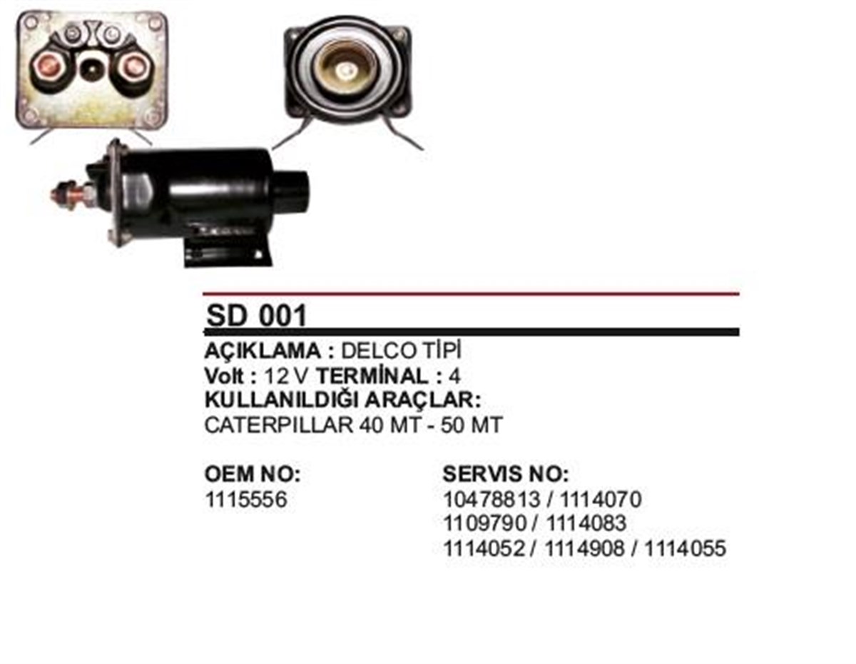 Marş Otomatiği 12v Caterpil Ym | Ith Mo110d102