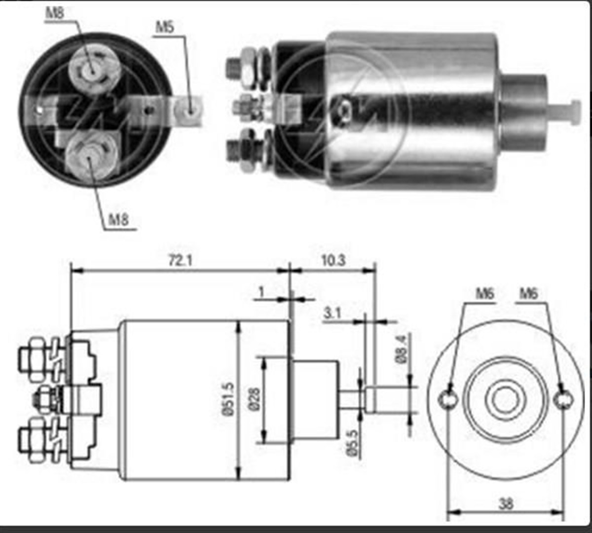 Marş Otomatiği 12v 28mt Ford Mercedes-benz Sd023 Delco Tipi | Zm 818