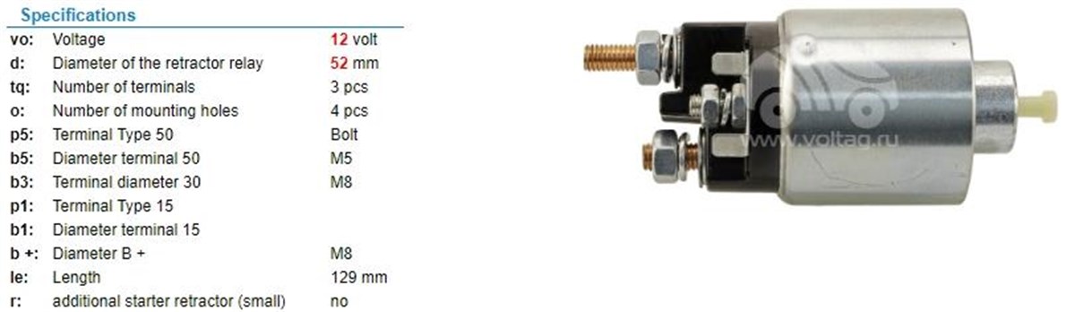 Marş Otomatiği 12v Dacia Nissan Mıtsubıshı Tip | Ith Mosun6993