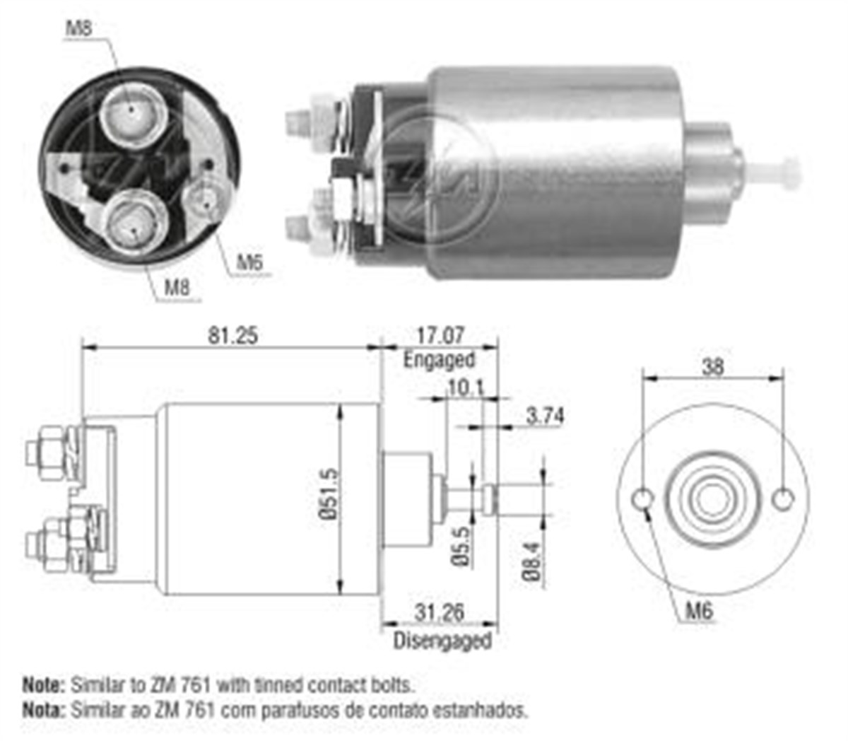 Marş Otomatiği 12v Ford Connect Fiesta Focus | Ith Mosmo1761