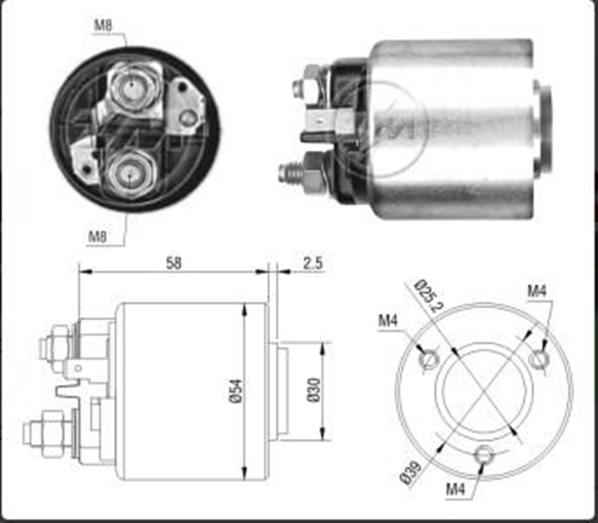 Marş Otomatiği 12v Peugeot Cıtroen Valeo Tip | Ith Mosva0491