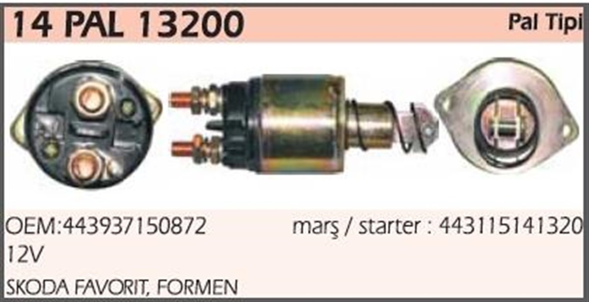 Marş Otomatiği 12v Skoda Favorit Formen 2 Kulak 120l Zetor Traktör Sp110 | Ith Mo14pal13200
