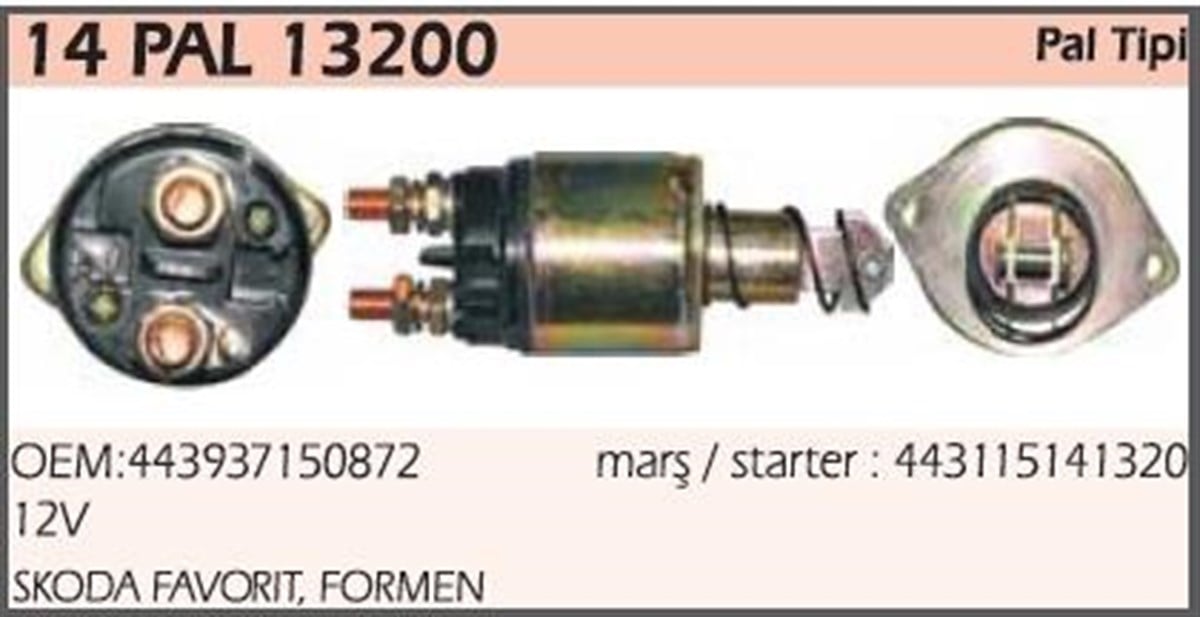 Marş Otomatiği 12v Skoda Favorit Formen 2 Kulak 120l Zetor Traktör Sp110 | Ith Mo14pal13200