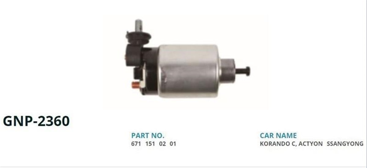 Marş Otomatiği 12v Ssangyong Actyon Korando Rexton | Genon Gnp2360