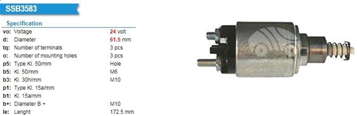 Marş Otomatiği 24v Daf Cf75 Temsa Otobüs C | Unıp Snls296a