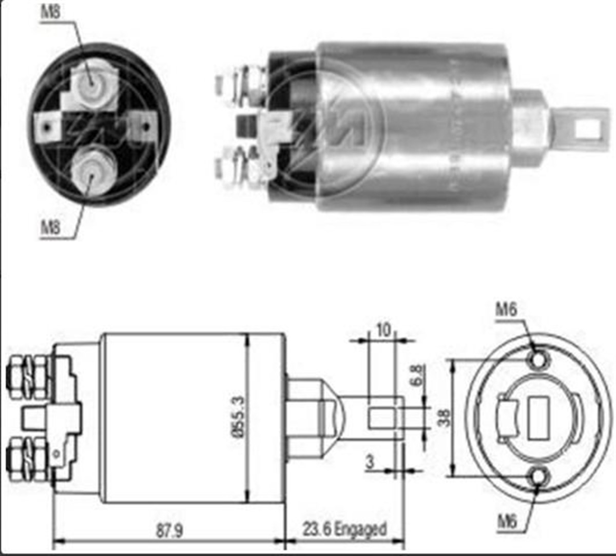 Marş Otomatiği 24v Mıtsubıshı Canter Em Fişli | Orj Mıt13410k
