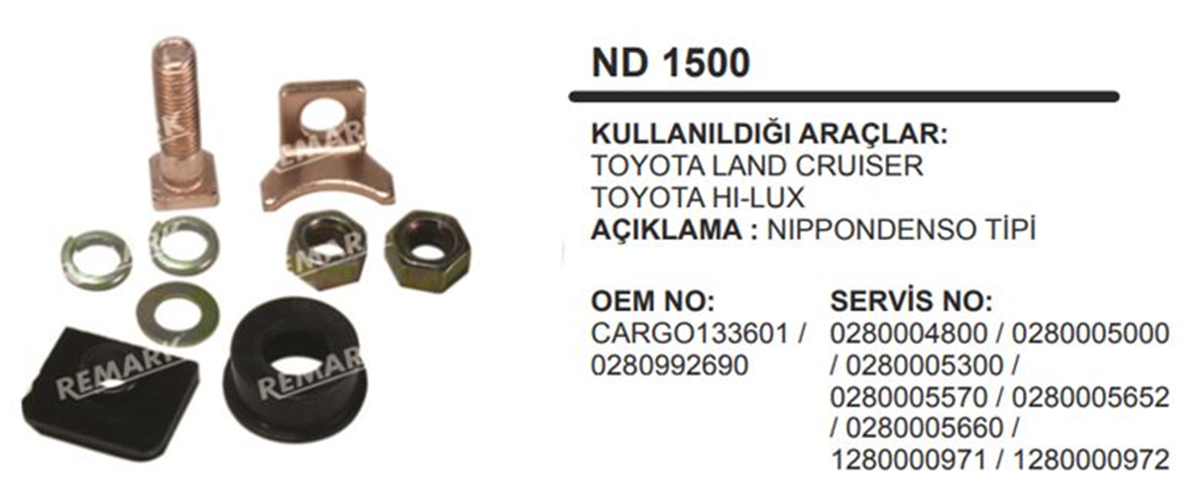 Marş Otomatiği Tamir Takımı Isuzu Hino Cat | Martek Nd1500