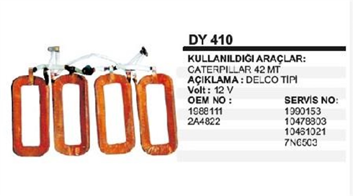 Marş Yastığı 12v Caterpıller 42mt Dev Fatih Delco | Ith Mydy410