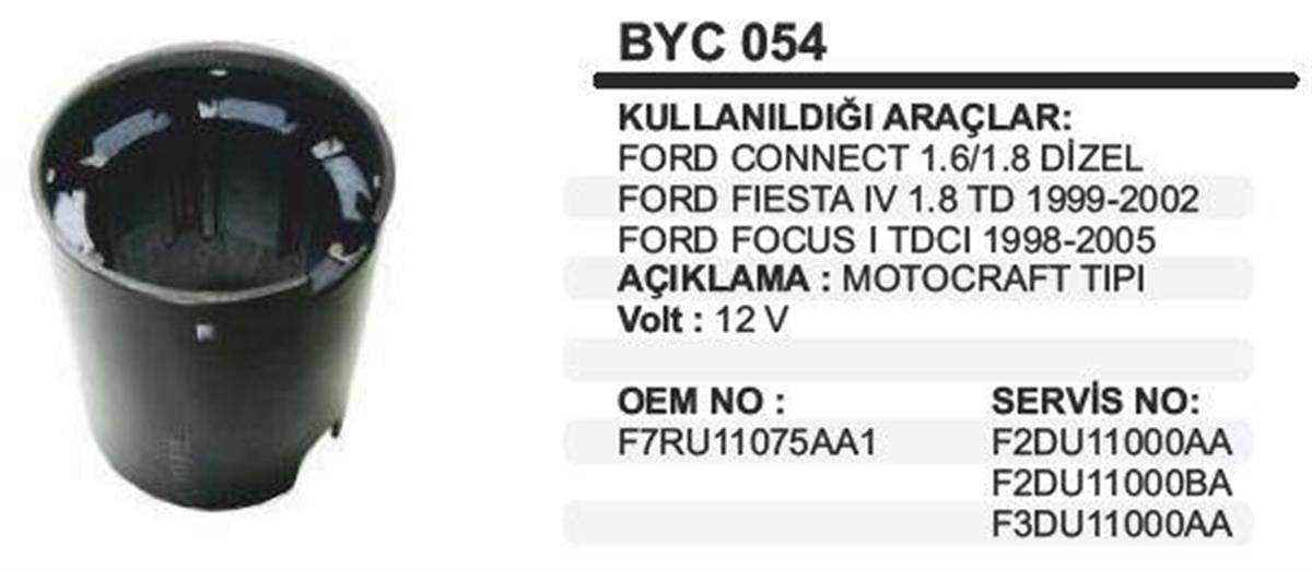 Marş Yastığı 12v Focus 1.4 68-85 Connect 110y1023 Byc054 | Schenna Byc054