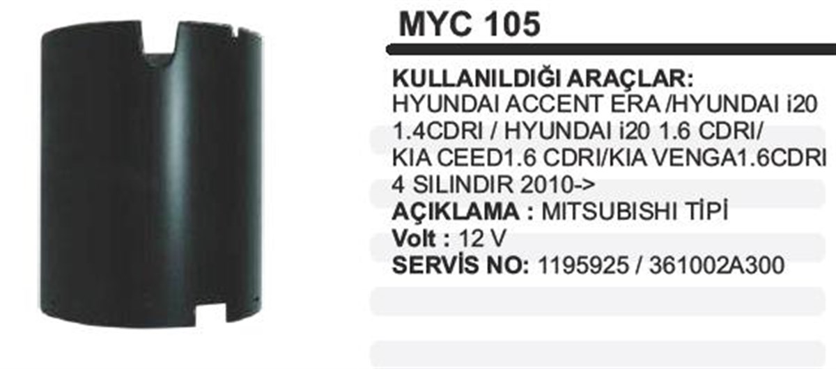 Marş Yastığı 12v Hyundai Accent Era 1,5*71* 85 | Ith Mymyc105