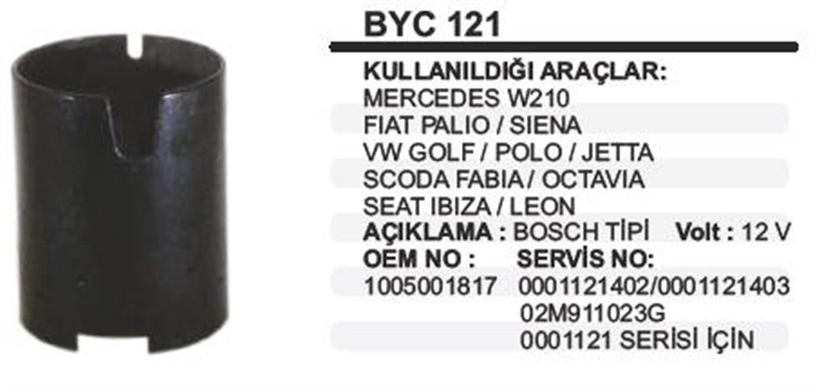 Marş Yastığı 12v Palio Siena Merc.mıkn 70-88 | Ith Mybyc121