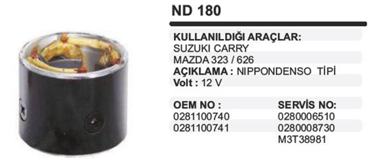 Marş Yastığı 12v Suzuki Cary Mazda 323 83*67*74 | Ith Mynd180