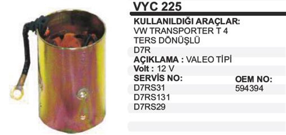 Marş Yastığı 12v Vw Transporter Ters 76x114.5 | Ith Myvyc225