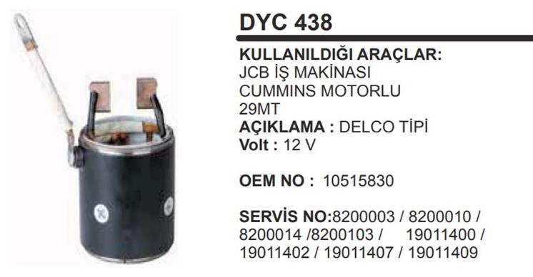 Marş Yastığı 12v Bmc Jcb İş Makinas 29mt Cummins | Martek Dyc438