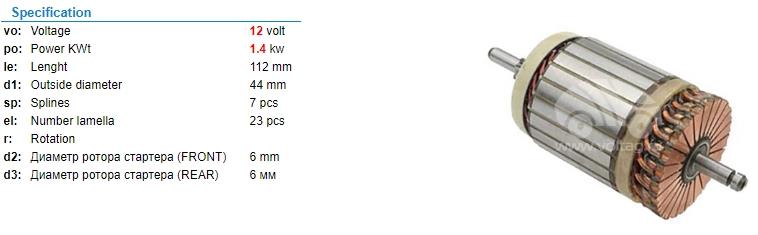 Marş Kollektörü 12v R19-pejo-citr Im3129-44*112*7 | Martek Im3129