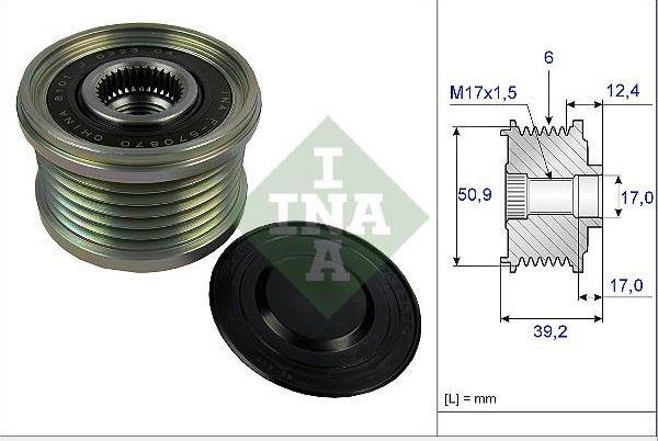 Alt.kasnağı 6kan Rulmanlı Mazda 3 6 Cx 5 | Martek Ksn83312