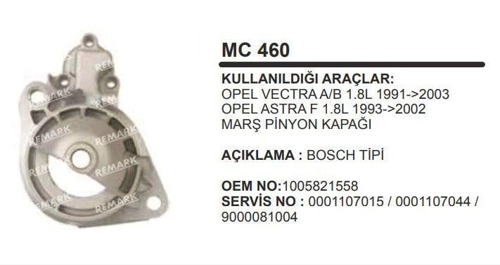 Pinyon Kapağı Bosch Tip Opel Vectra A/b Astra F | Martek Mc460