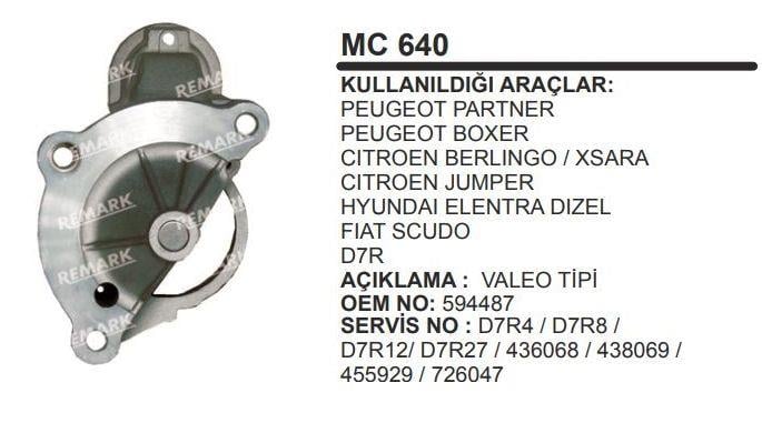 Pinyon Kapağı Peugeot Partner Cıtroen Berlingo Jumper Hyundai Tata Peugeot Partner Boxer 206 306 Hdı Mc640 | Martek Mc640