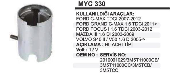Marş Yastığı 12v Ford Focus Cmax 67*93 Connet Volvo S40 Mazda Myc330 | Martek Myc330