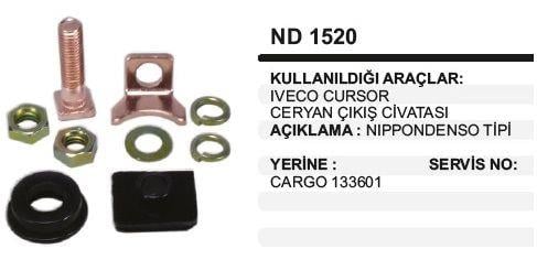 Marş Otomatiği Tamir Takımı Iveco Hino 5.5kw | Martek Nd1520