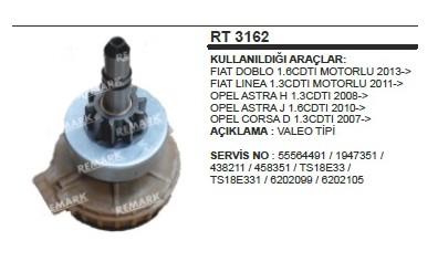 Rediktör Takımı 10diş Dişlili Ts18e Opel Astra H J Corsa D Fiat Doblo Linea | Martek Rt3162