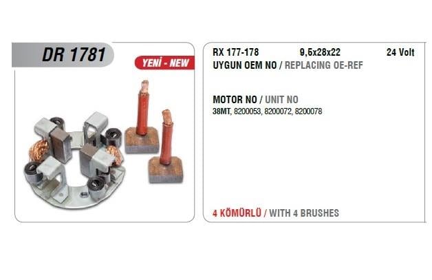 Kömür Yuvası 24v 38mt Ford Cargo Daewoo Hidromek | Mega Dr1781