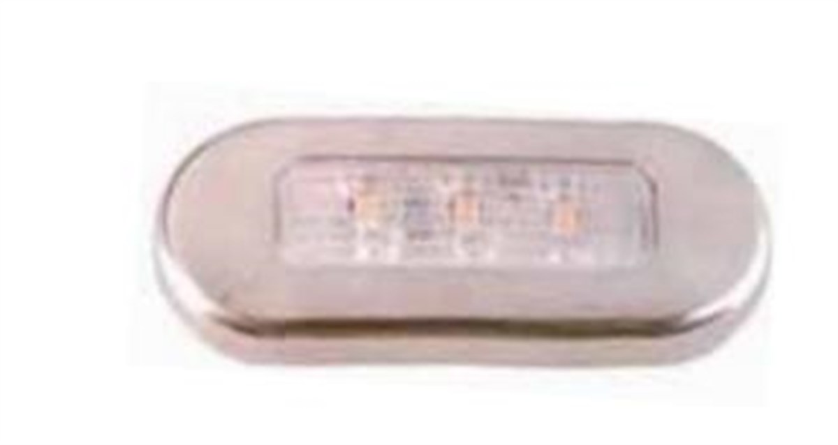 Merdiven Lambası 12v Led Beyaz Krom Çerçeveli |