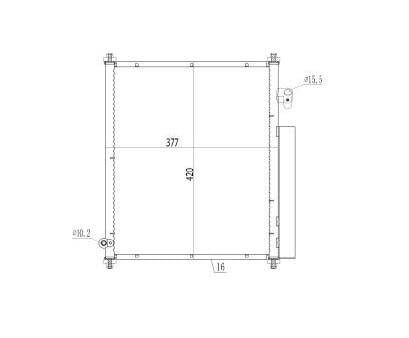 Klima Radyatörü Honda Jazz 02-08 Küçük Klima 2002-2008 80110saa003 | Mga 82193