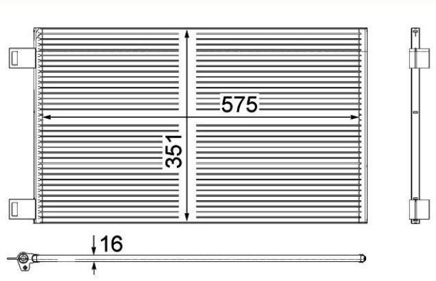 Klima Radyatörü Renault Kangoo3 Mercedes Citan (kw0/1) 1.5 Dcı 08- | Mga 82215