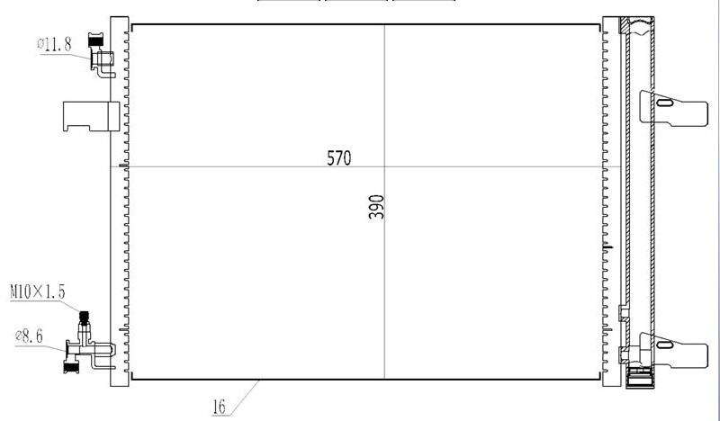 Klima Radyatörü Chevrolet Cruze Opel Astra J Zafira C Mga 82260 Valeo 814201 Kale 391100 Veka 433221 Cop136016 13267648 | Mga 82260