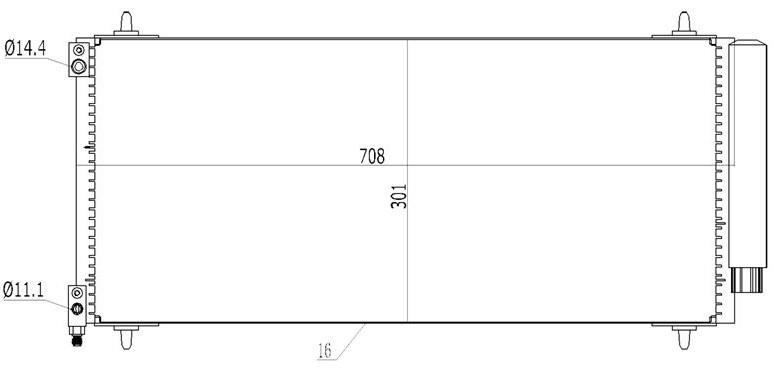 Klima Radyatörü Cıtroen C5 Iı C6 Peugeot 407 607 | Mga 82267