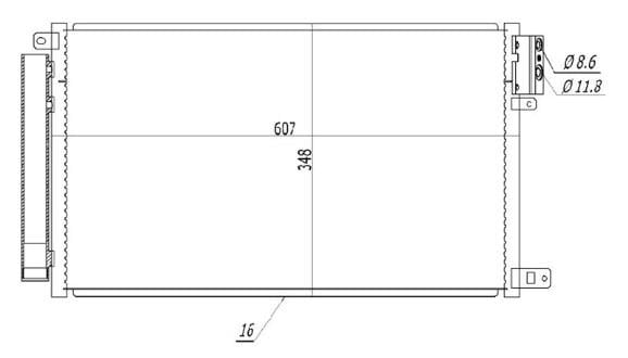 Klima Radyatörü Fiat Doblo (152,263) 1.4 2010-opel Combo | Mga 82274