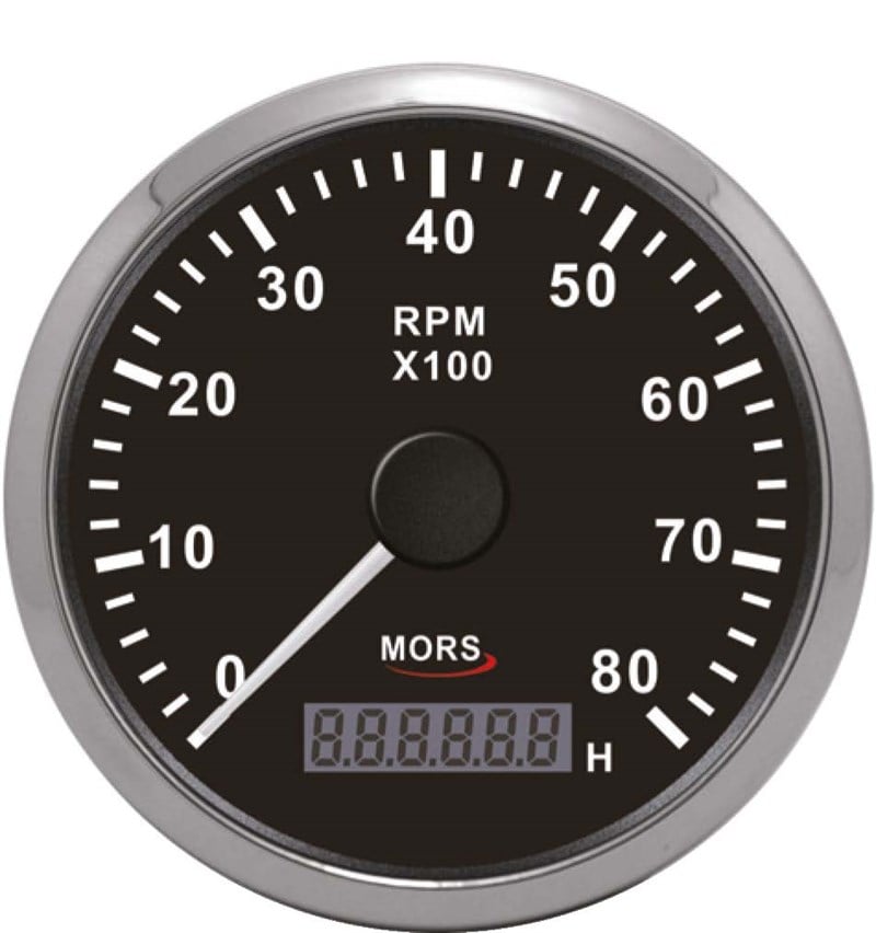 Mors Devir Göstergesi 8000 Devir Siyah Sr14882 |