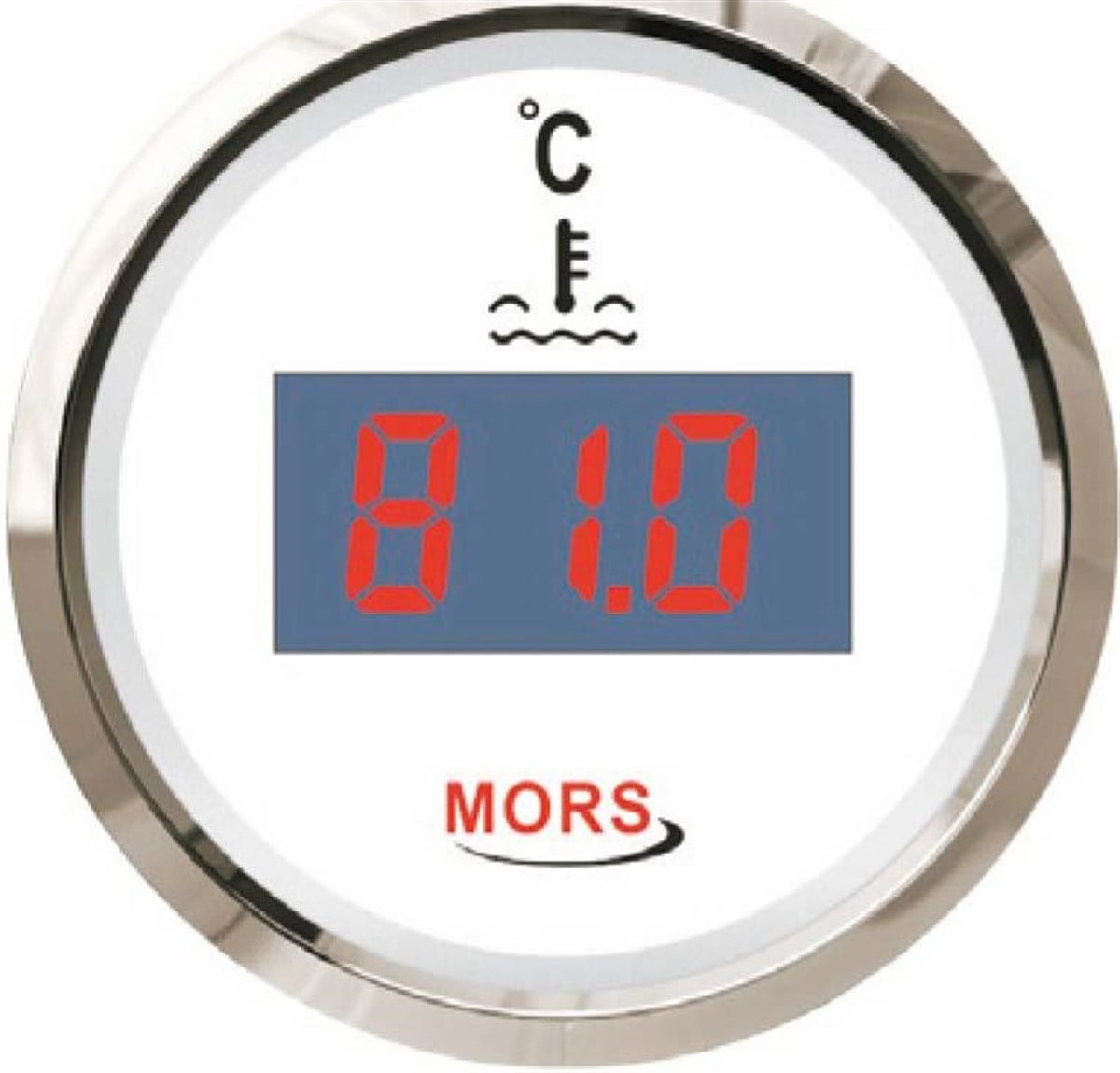 Mors Dijital Hararet Göstergesi 12-24v Beyaz |