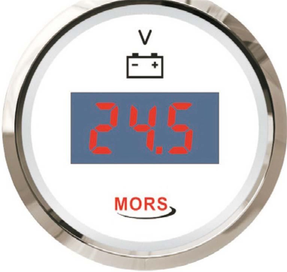 Mors Dijital Voltmetre 12-24v Beyaz Sr14826 |