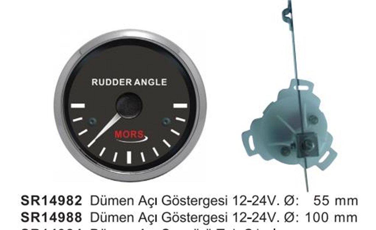 Mors Dümen Açı Göstergesi 12-24 V Siyah 85m |