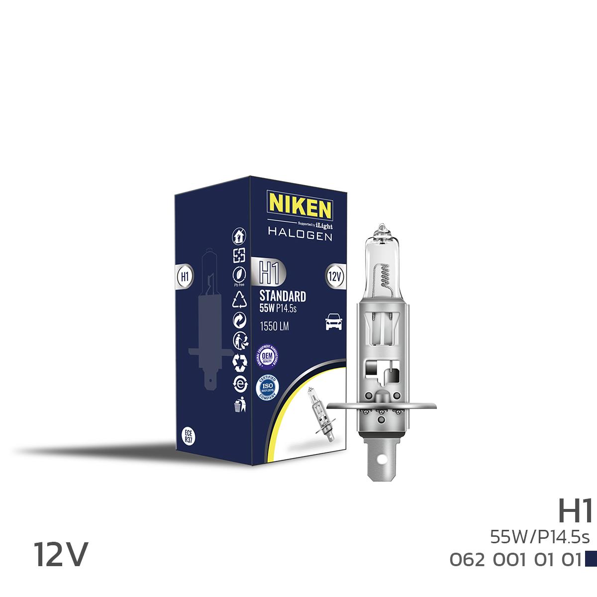 Ampul 12v 55w H1 | Nıken 0620010101