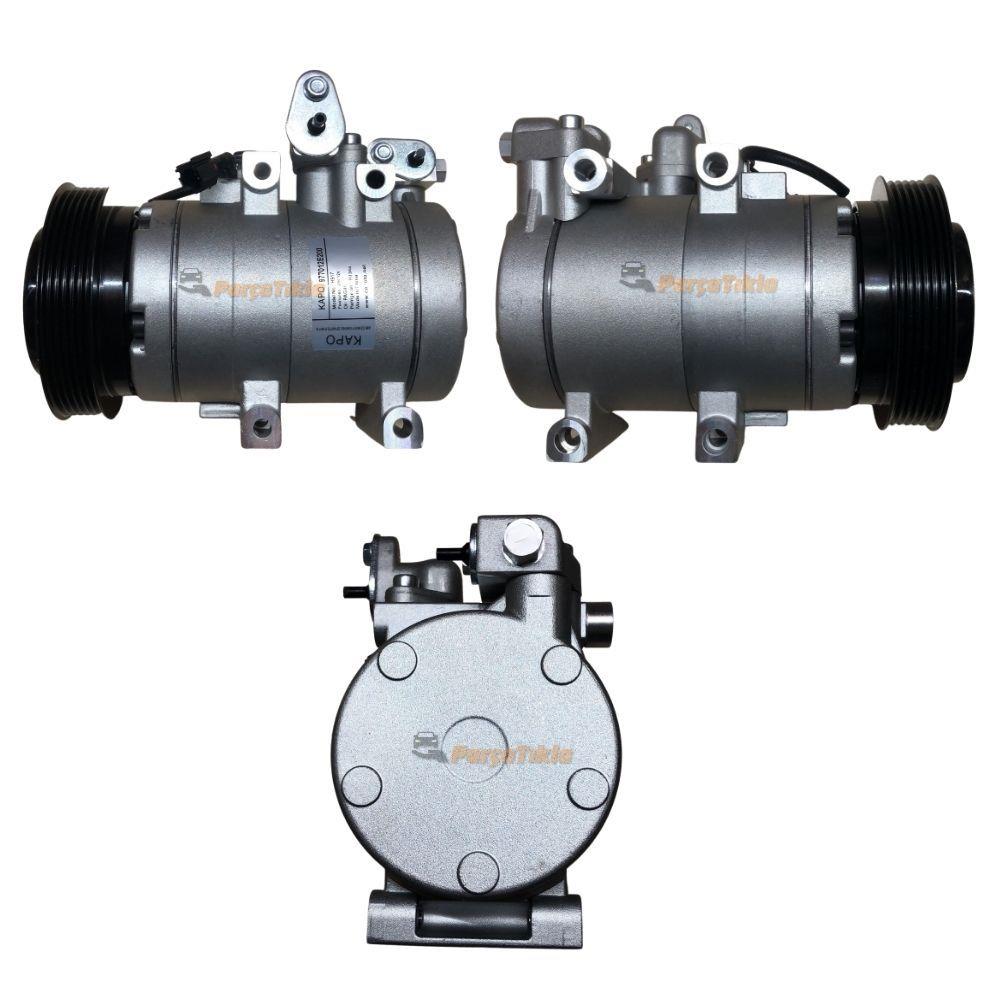 Klima Kompresörü 12v Hyundai Santafe Tuscon Kia Sportage Kapo 977012e200 Wutse 42010541 Kasnak Çapı:124mm | Nrf 32473